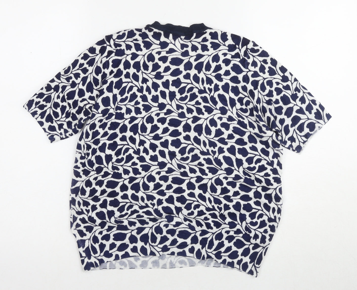 Marks and Spencer Women's Blue Animal Print T-Shirt