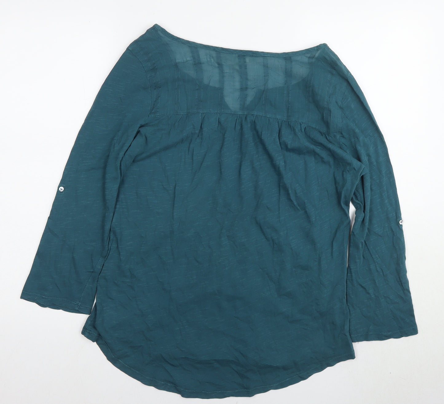 L.O.G.G Women's Green Button Blouse Size 12