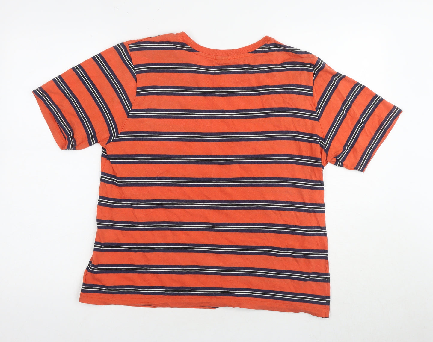 Urban Outfitters Men's Orange Striped M T-Shirt