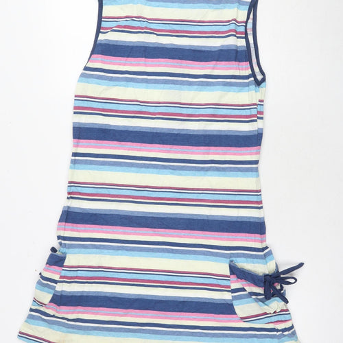 Anokhi Women's Multicoloured Striped Sleeveless Dress Size 3