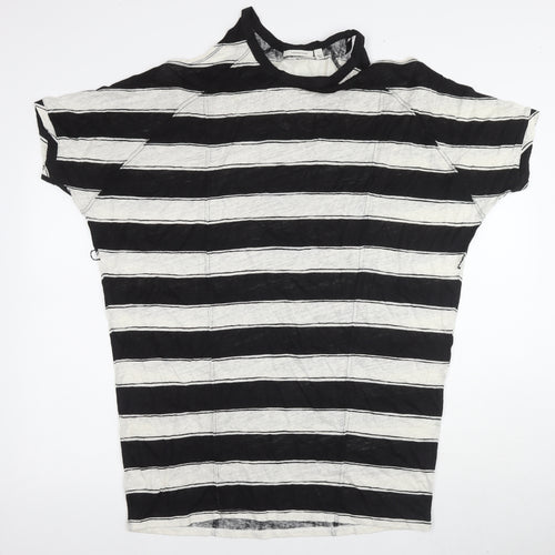 Country Road Women's Black Striped Relaxed Top L