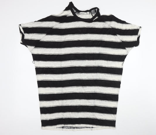 Country Road Women's Black Striped Relaxed Top L