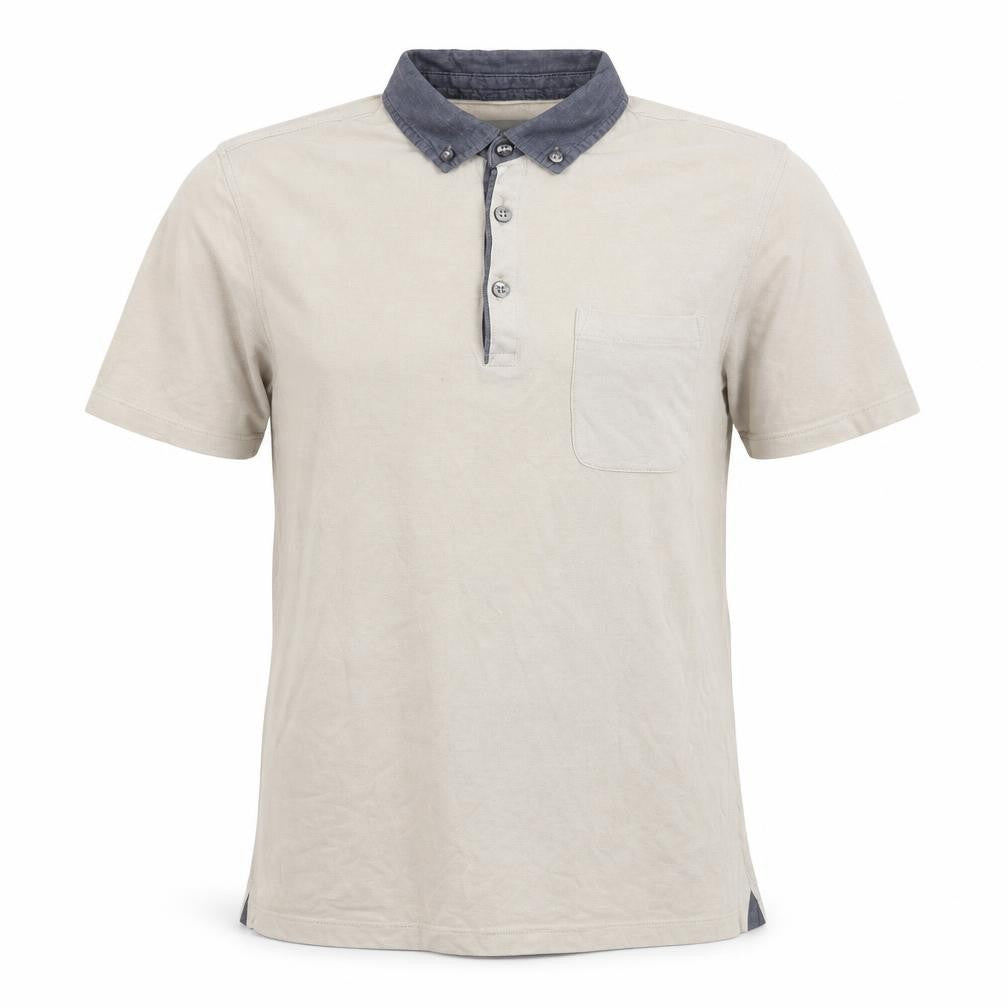 Marks and Spencer Men's Beige Slim Fit Polo Shirt S