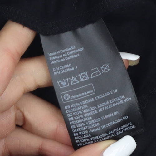 H&M Women's Black XS Long Sleeve Blouse
