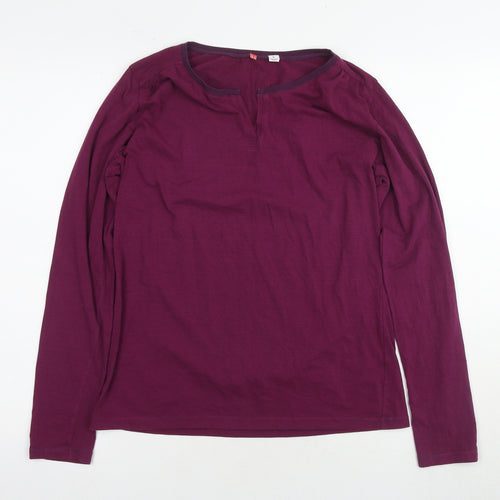 Uniqlo Women's Purple L Long Sleeve T-Shirt