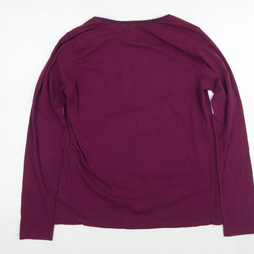 Uniqlo Women's Purple L Long Sleeve T-Shirt