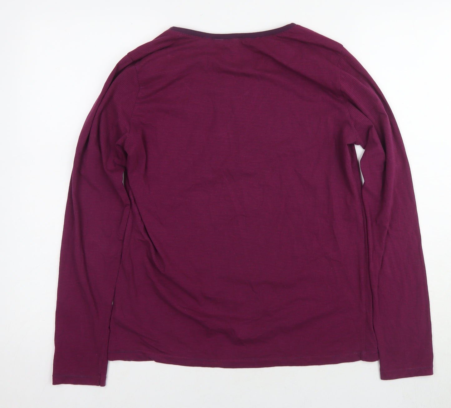 Uniqlo Women's Purple L Long Sleeve T-Shirt