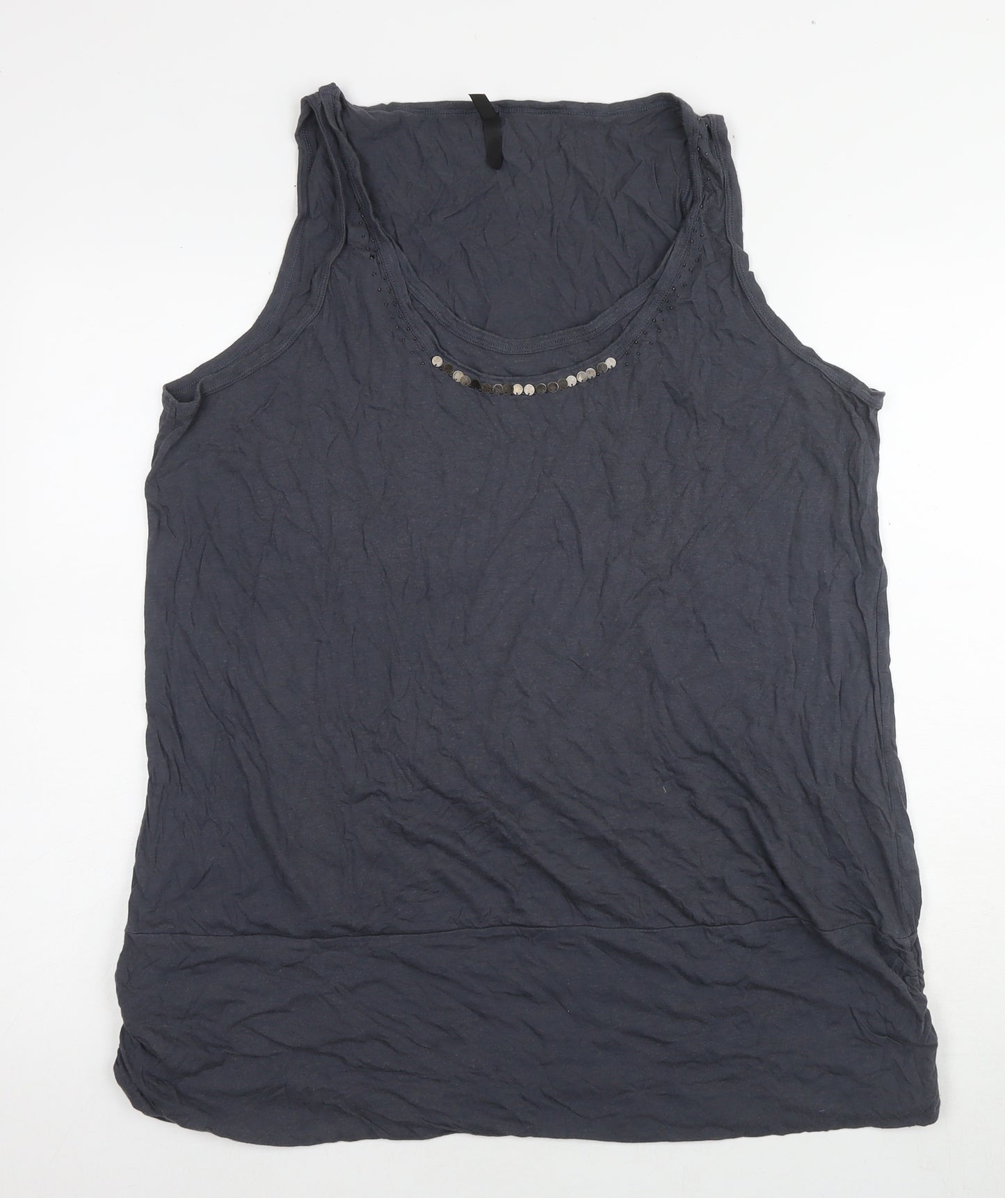 Marks and Spencer Women's Plus Black Sequin Tank Top