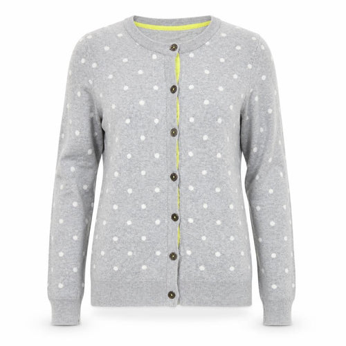H&M Girls Grey Polka Dot Cardigan Jumper Size 14