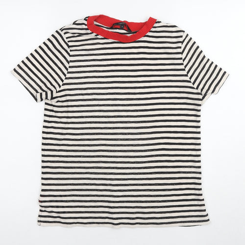 Next Women's Striped Crew Neck Ringer T-Shirt Size 12