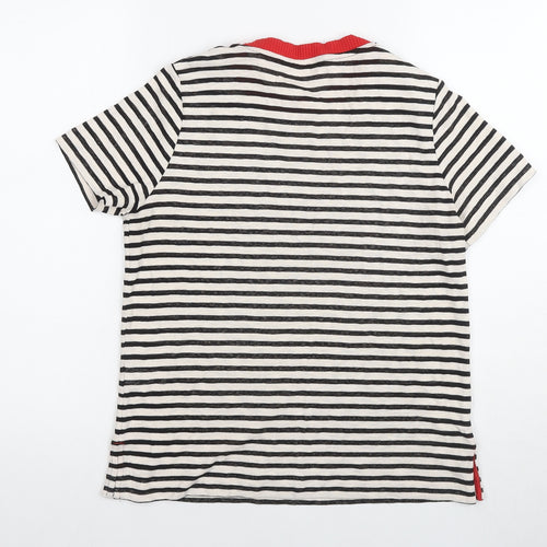 Next Women's Striped Crew Neck Ringer T-Shirt Size 12