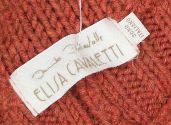 Elisa Cavaletti Women's Red Knit Cardigan XS