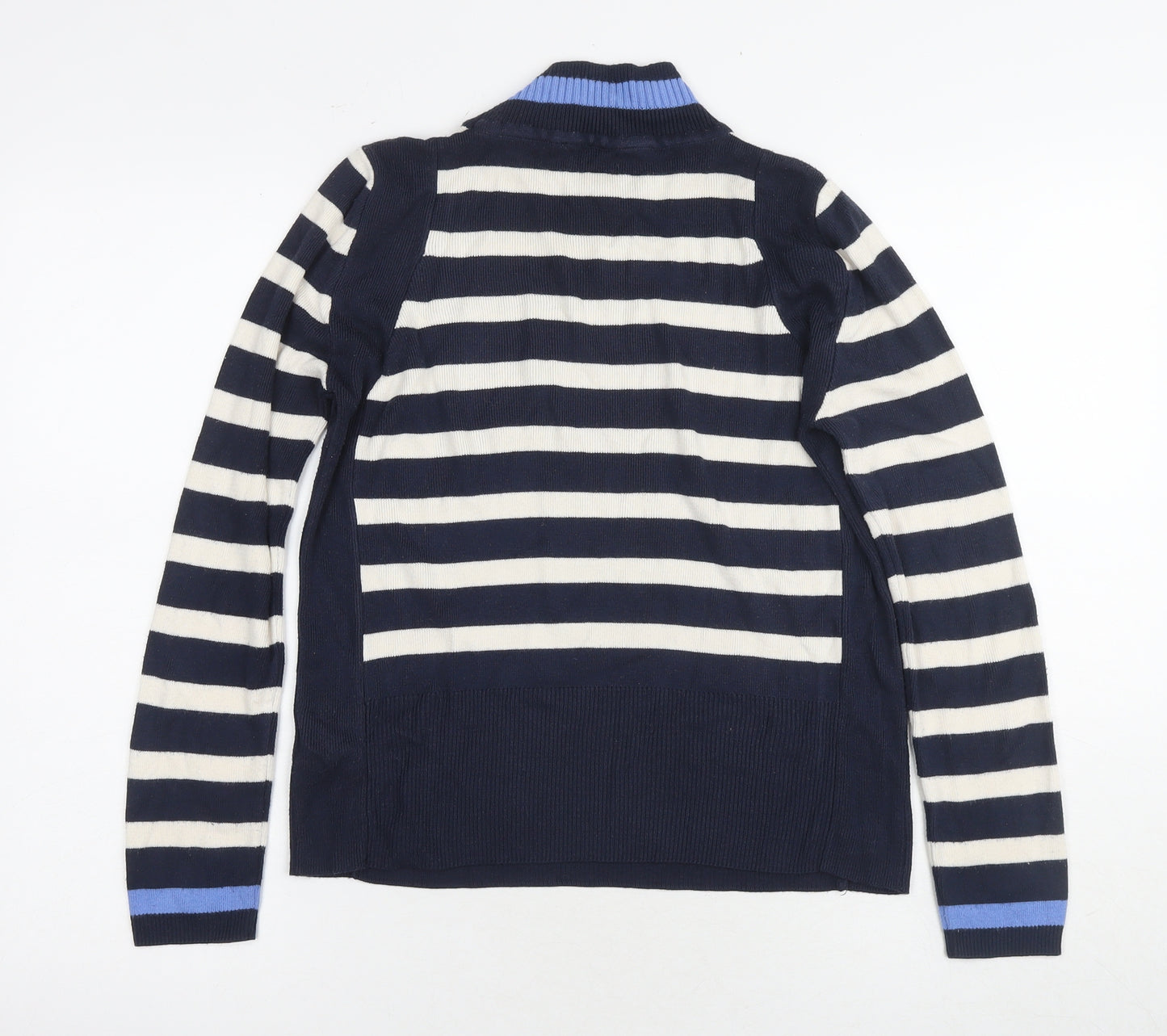 Marks and Spencer Women's Blue Striped Jumper UK 12