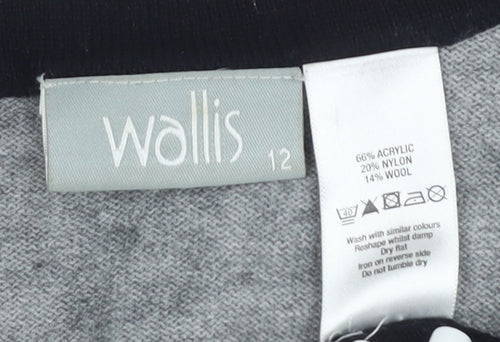 Wallis Women's Black Size 12 Pullover Jumper