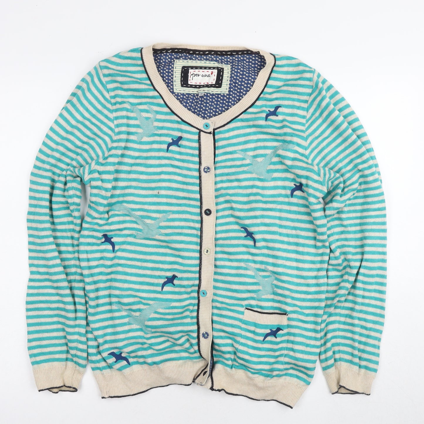 Marks and Spencer Women's Stripe Cardigan Size 18