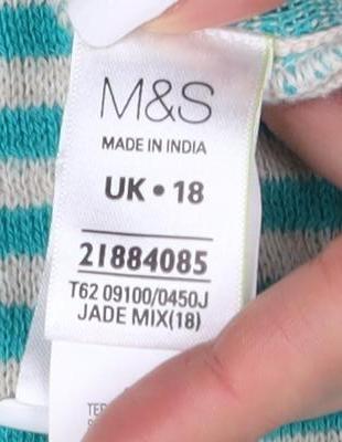 Marks and Spencer Women's Stripe Cardigan Size 18