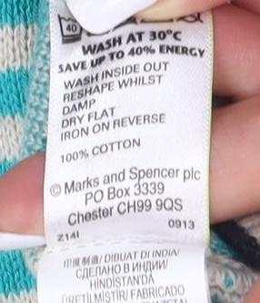 Marks and Spencer Women's Stripe Cardigan Size 18