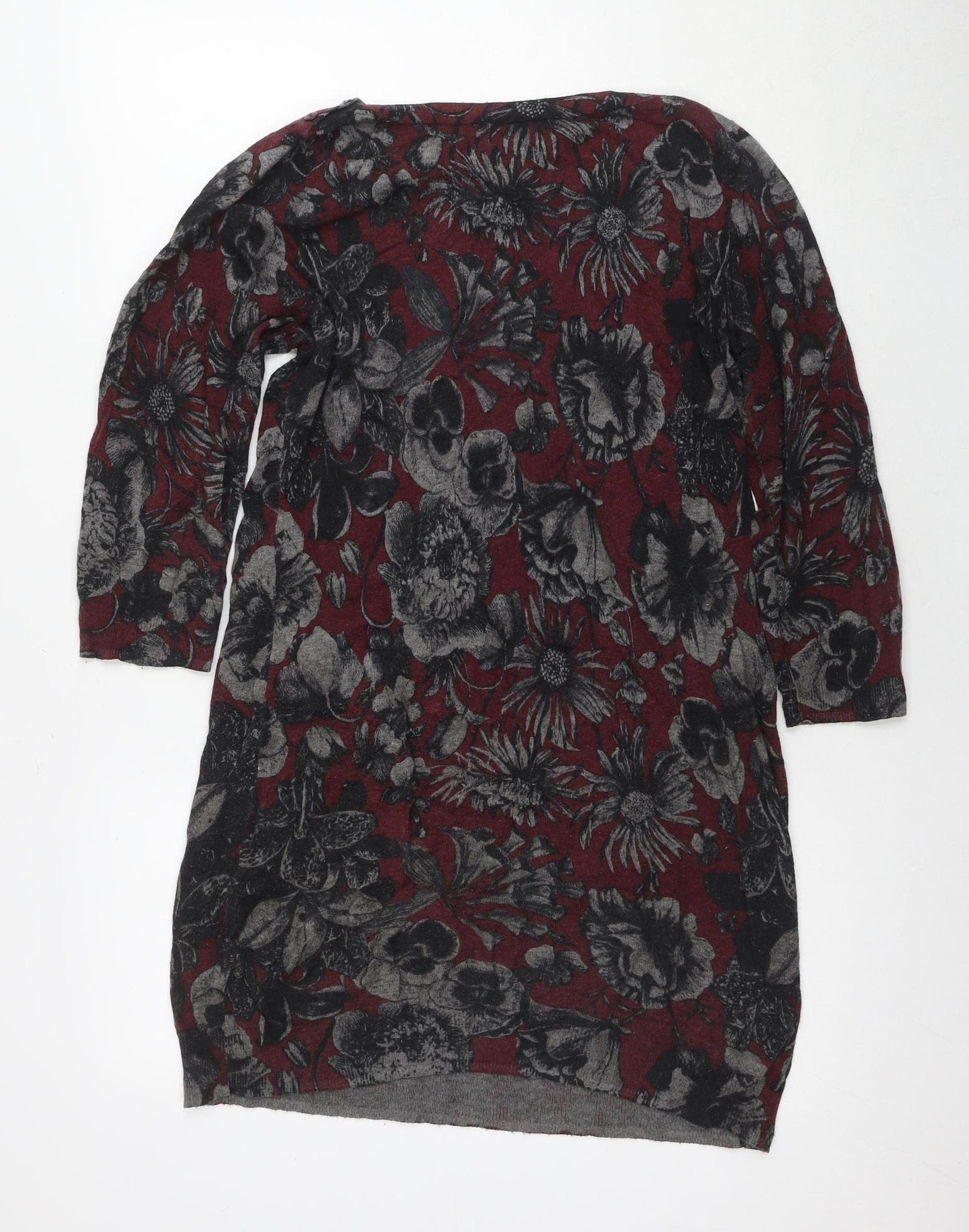 Next Women's Multicoloured Floral Shift Dress Size 12