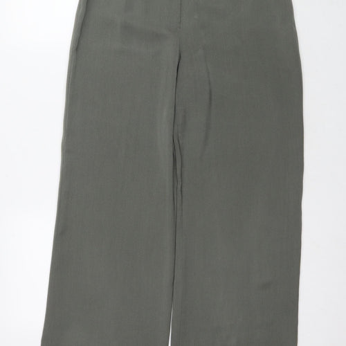 Next Womens Grey Wide-Leg Trousers Size 12