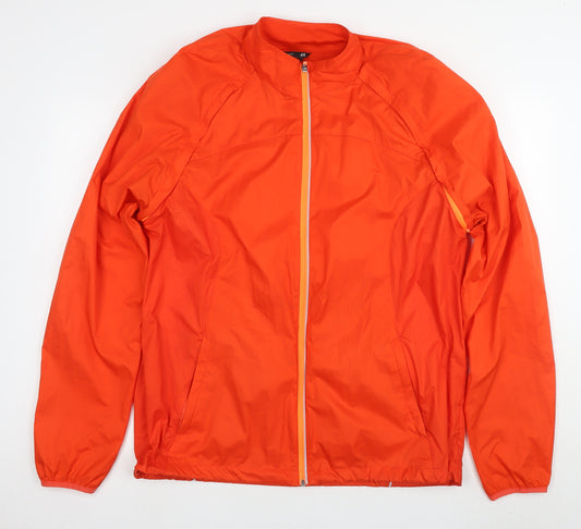 H&M Men's Orange Windbreaker Jacket 2XL