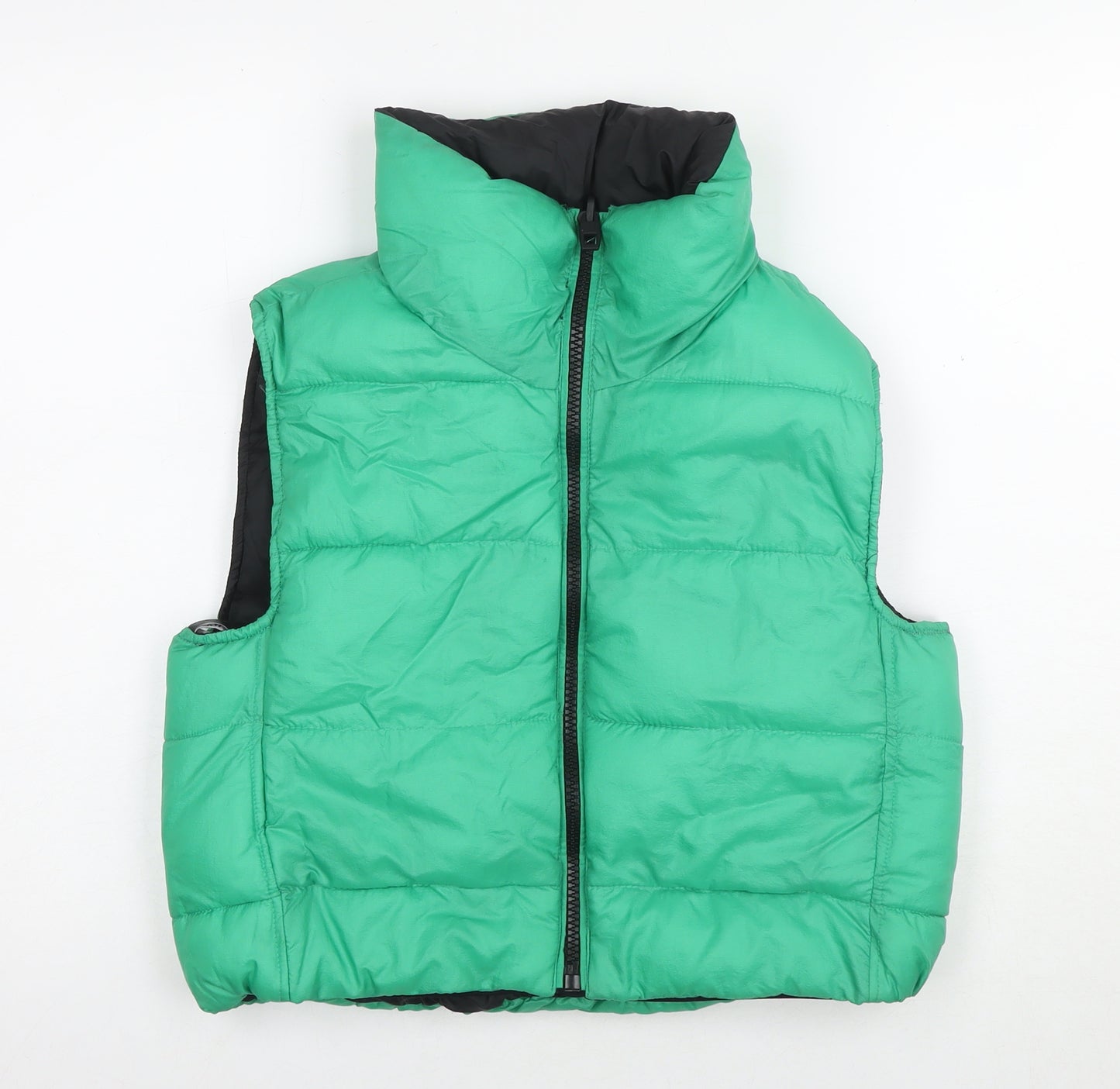 Zara Women's Green Puffer Waistcoat XS