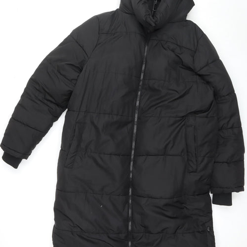 New Look Women's Black Puffer Coat - UK 14, Winter