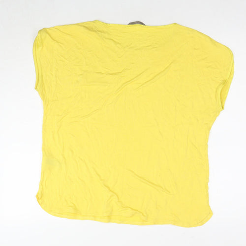 Marks and Spencer Women's Yellow T-Shirt Size 16