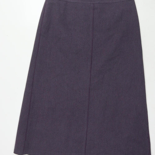 Marks and Spencer Women's Purple Midi Pencil Skirt Size 16