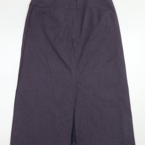 Marks and Spencer Women's Purple Midi Pencil Skirt Size 16