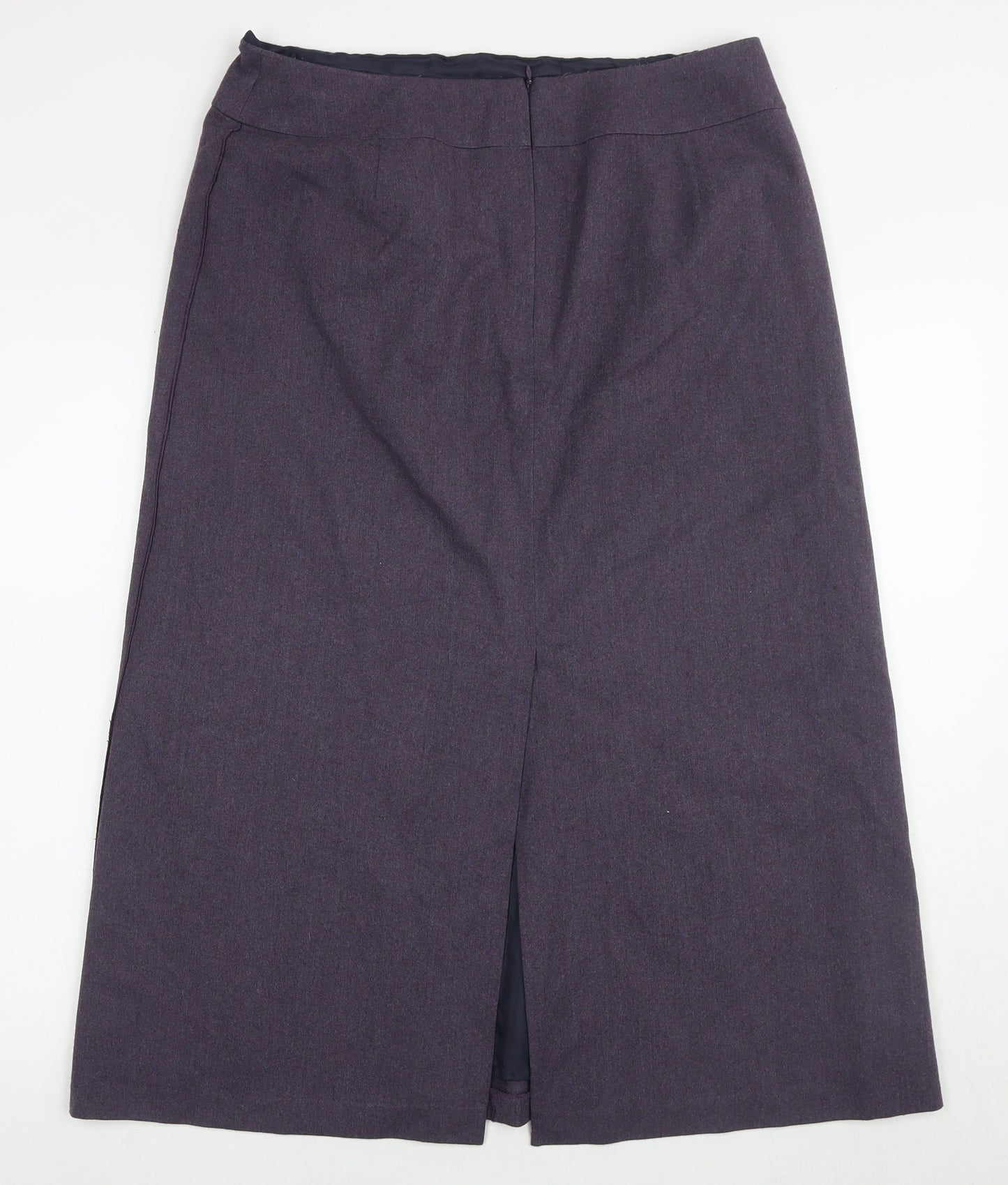 Marks and Spencer Women's Purple Midi Pencil Skirt Size 16