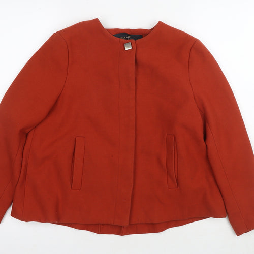 Zara Women's Red Jacket, S, Buttoned, Casual