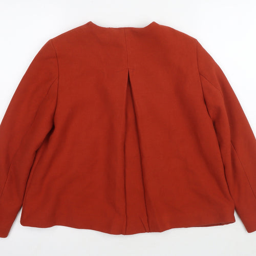 Zara Women's Red Jacket, S, Buttoned, Casual