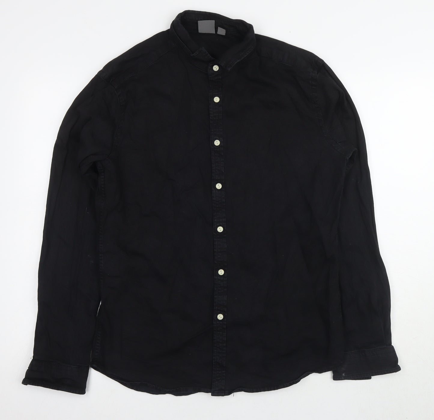 ASOS Men's Black Long Sleeve Shirt - Size L