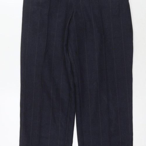 Marks and Spencer Women's Navy Striped Trousers, Size 10