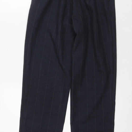 Marks and Spencer Women's Navy Striped Trousers, Size 10