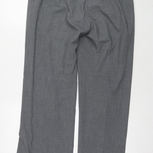 H&M Women's Grey Straight Leg Trousers, Size 12, Business Casual