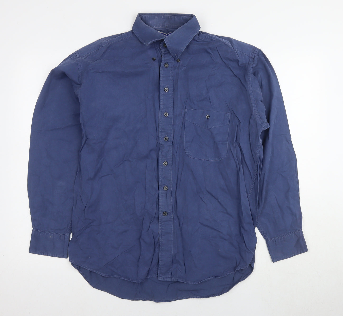 Austin Reed Men's Blue Long Sleeve Shirt L Cotton