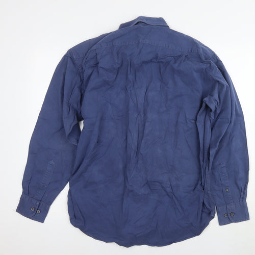 Austin Reed Men's Blue Long Sleeve Shirt L Cotton