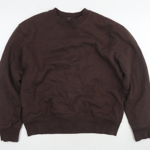 ASOS DESIGN Men's Brown Pullover Sweatshirt S