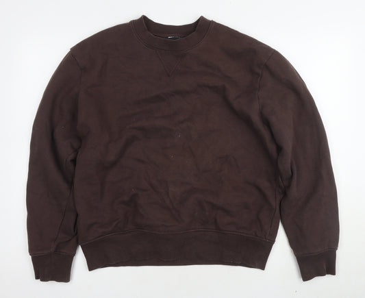 ASOS DESIGN Men's Brown Pullover Sweatshirt S