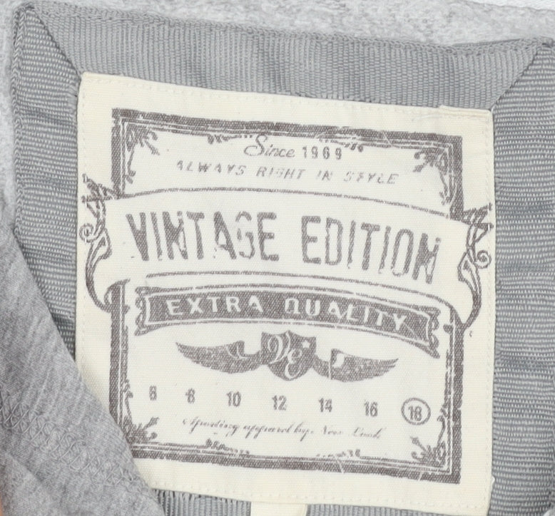 New Look Women's Grey Full Zip Hoodie Size 18