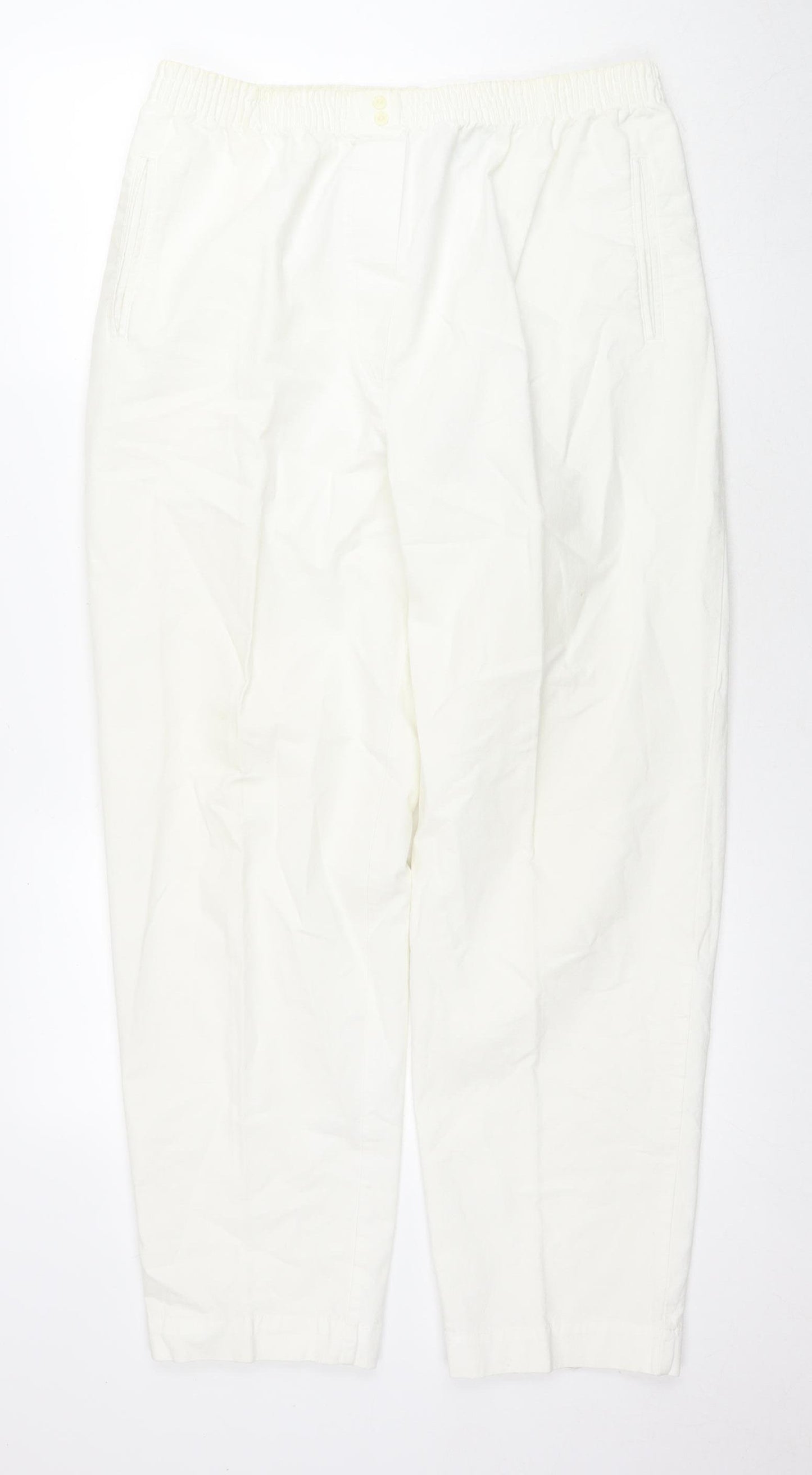 Marks and Spencer Women’s White Trousers Size 16