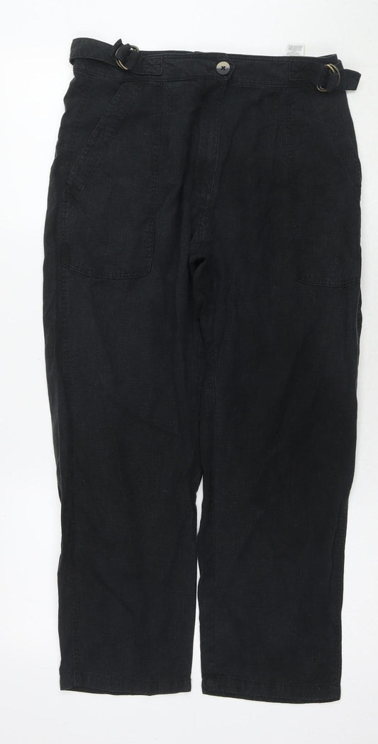 Marks & Spencer Women's Black Cargo Trousers Size 12