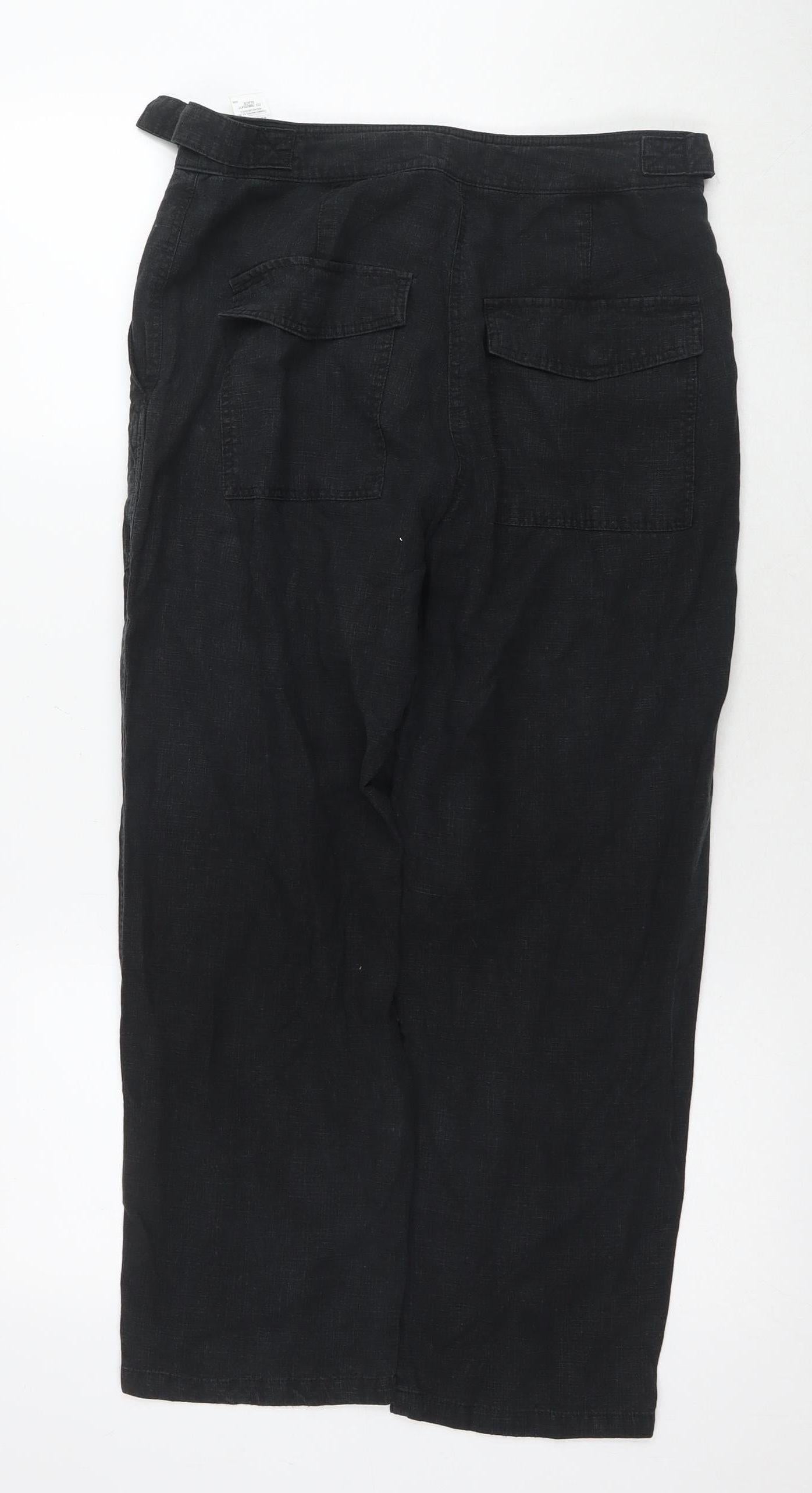 Marks & Spencer Women's Black Cargo Trousers Size 12