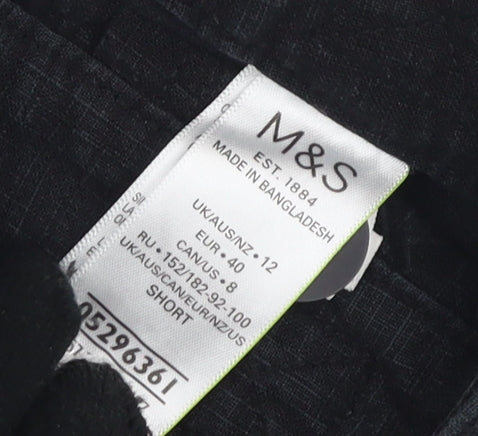 Marks & Spencer Women's Black Cargo Trousers Size 12