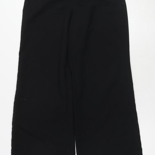 H&M Women's Wide-Leg Black Trousers Size 10