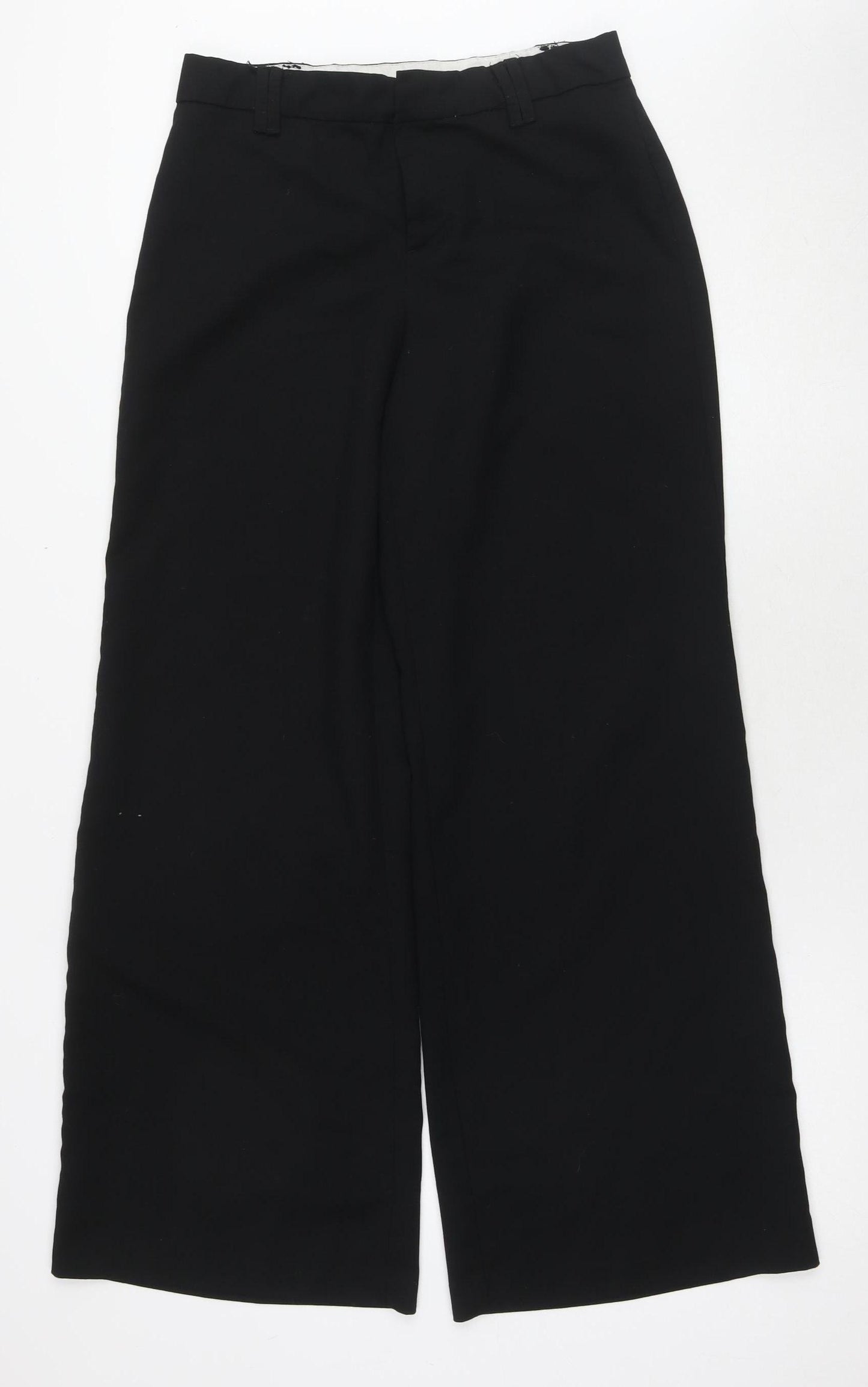 H&M Women's Wide-Leg Black Trousers Size 10