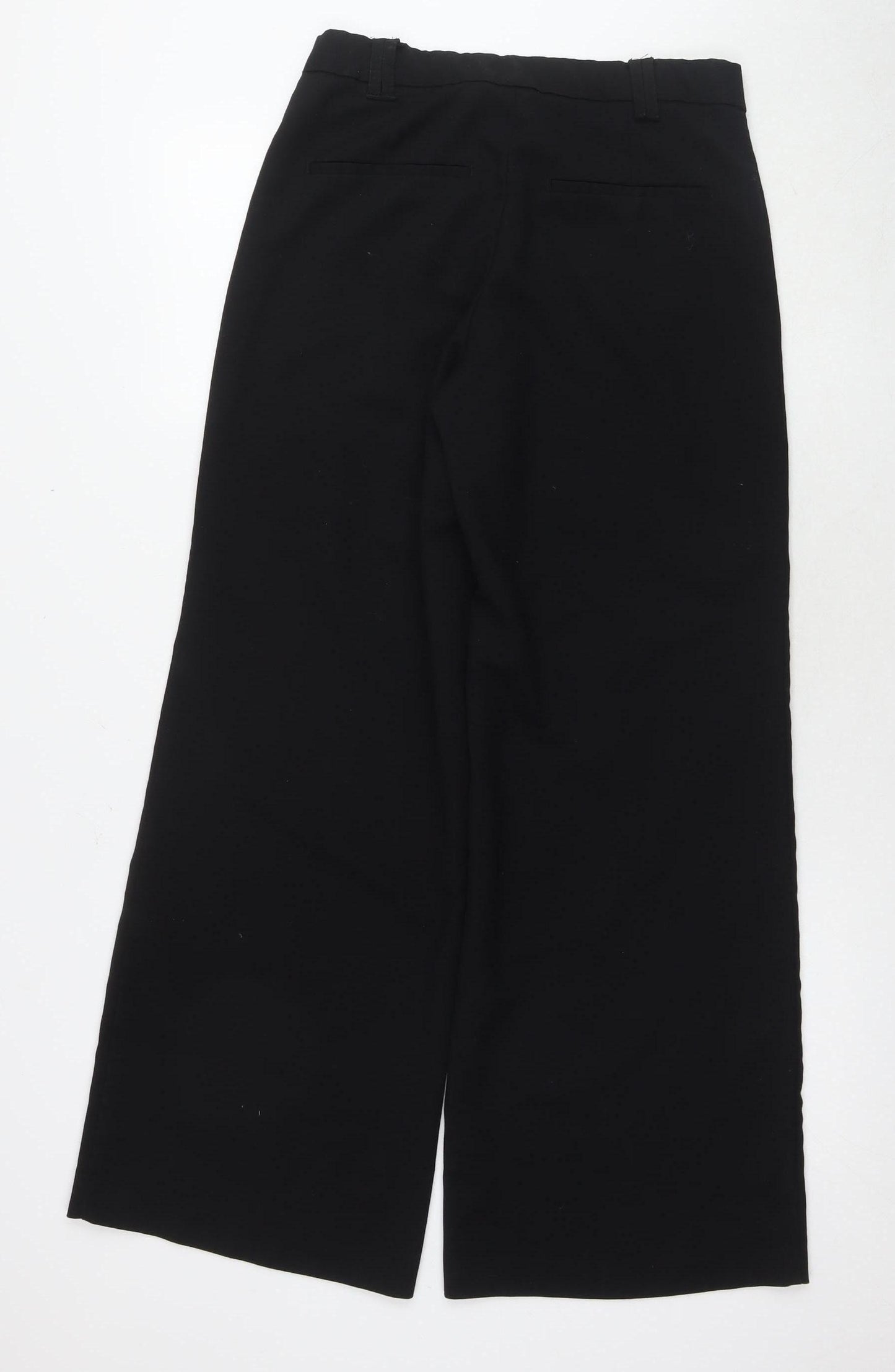 H&M Women's Wide-Leg Black Trousers Size 10