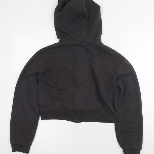 H&M Girls Black Full Zip Hoodie Size 12-14 Years