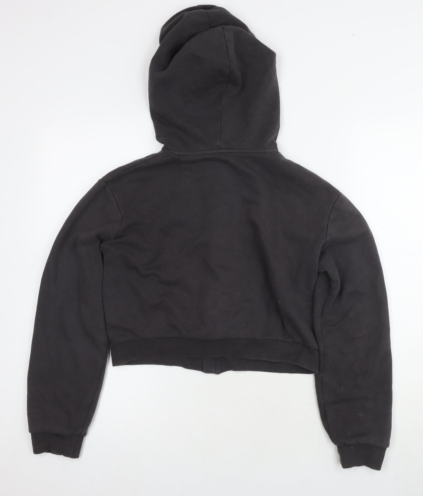 H&M Girls Black Full Zip Hoodie Size 12-14 Years